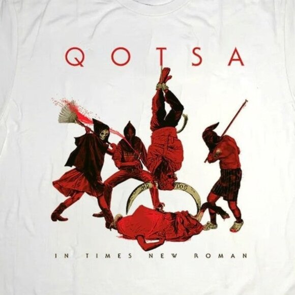 Queens Of The Stone Age In Times New Roman 2023 Album Promo Rock Band T-Shirt159 - Picture 2 of 5